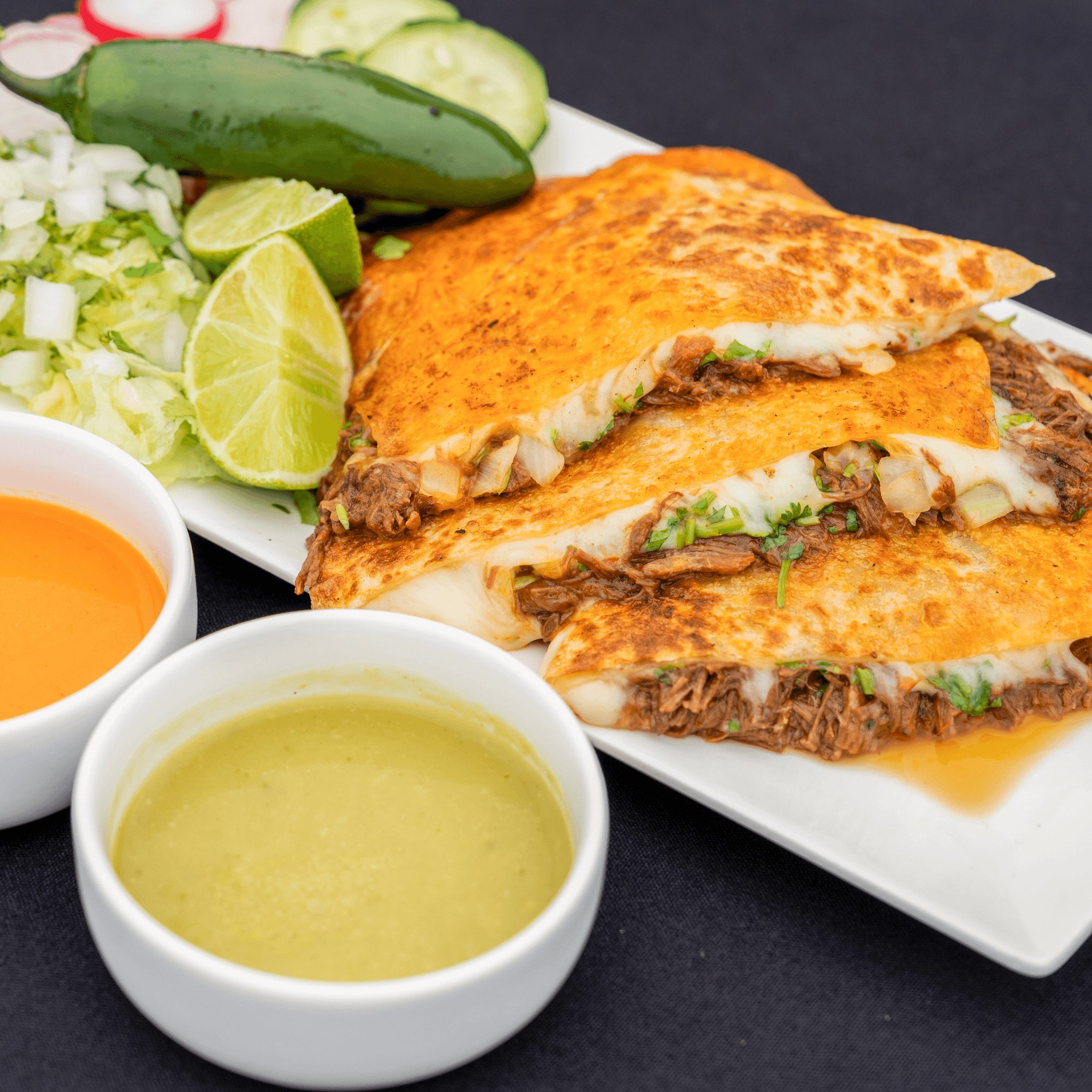 Quesadillas.